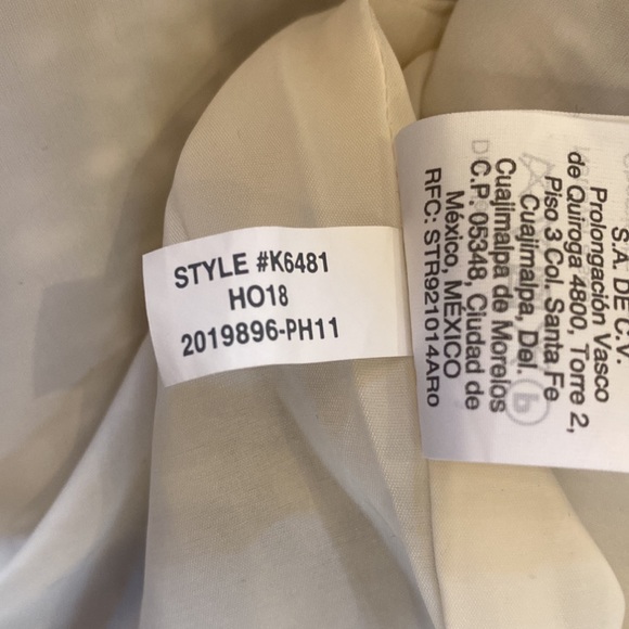 J. Crew Metallic and White Knit Tweed Fringe Velvet Trim Sheath Dress size 10p - Picture 16 of 16